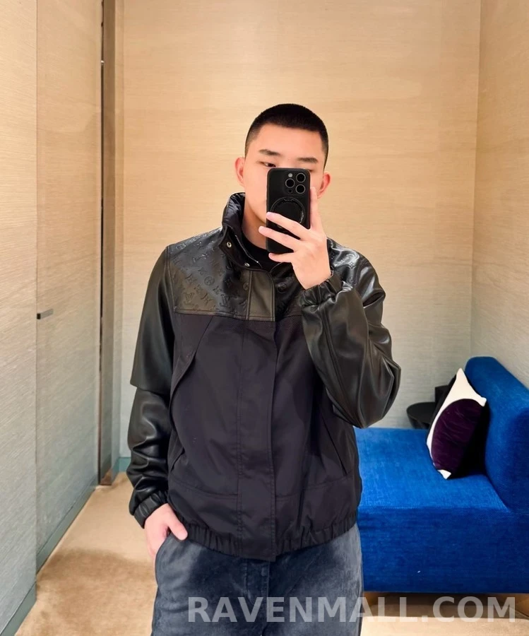 루이비통 루이비통 모노그램 혼합 레더 방풍 자켓 상세 이미지