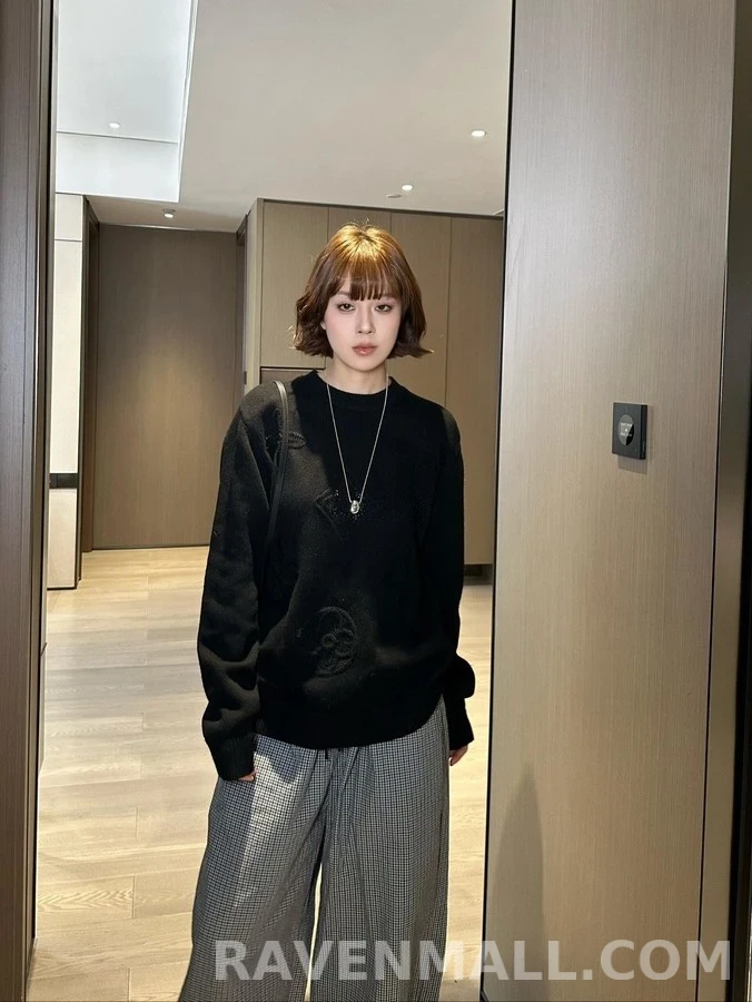 루이비통 루이비통 모노그램 镂空 니트 상세 이미지