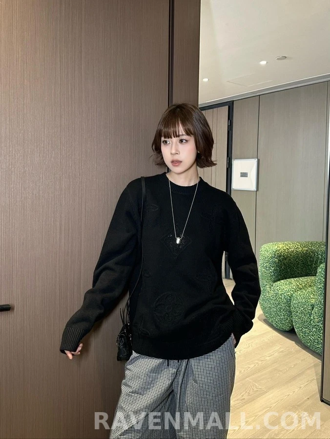 루이비통 루이비통 모노그램 镂空 니트 상세 이미지