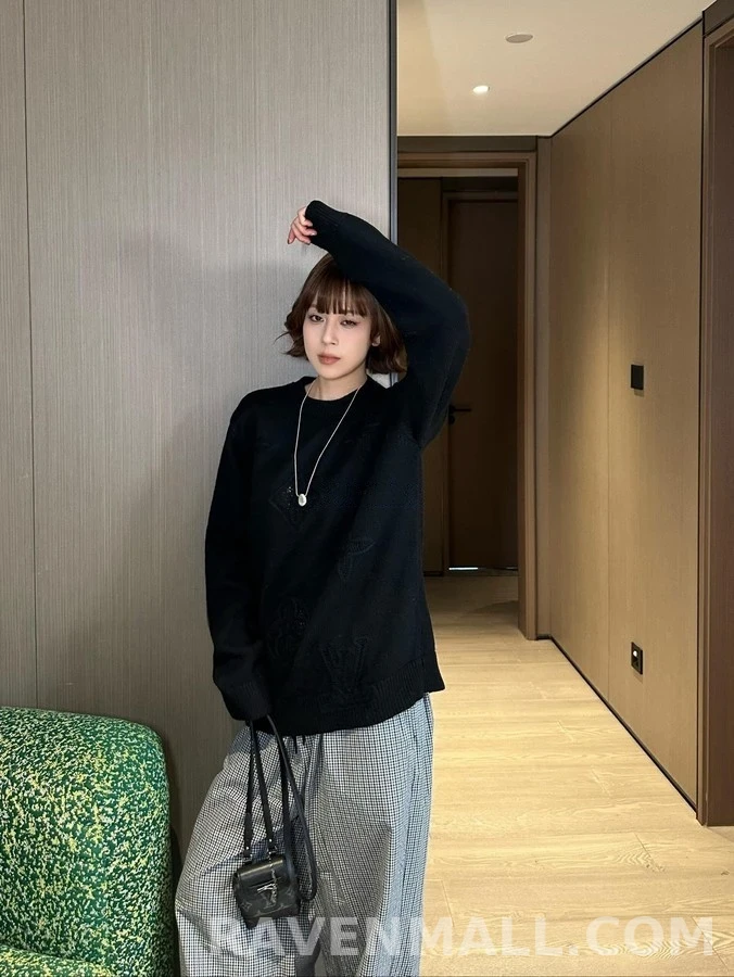 루이비통 루이비통 모노그램 镂空 니트 상세 이미지