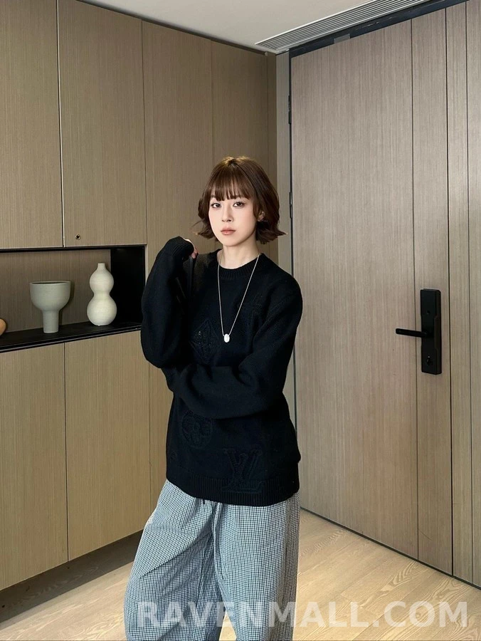 루이비통 루이비통 모노그램 镂空 니트 상세 이미지