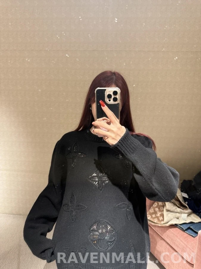루이비통 루이비통 모노그램 镂空 니트 상세 이미지
