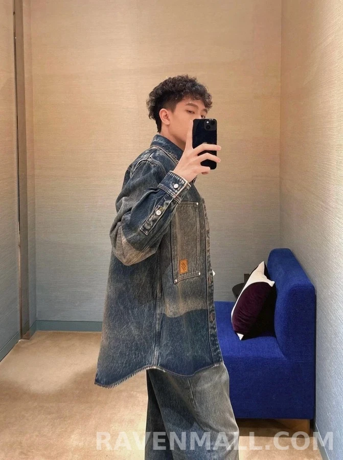 루이비통 루이비통 선페이드 데님 셔츠 상세 이미지