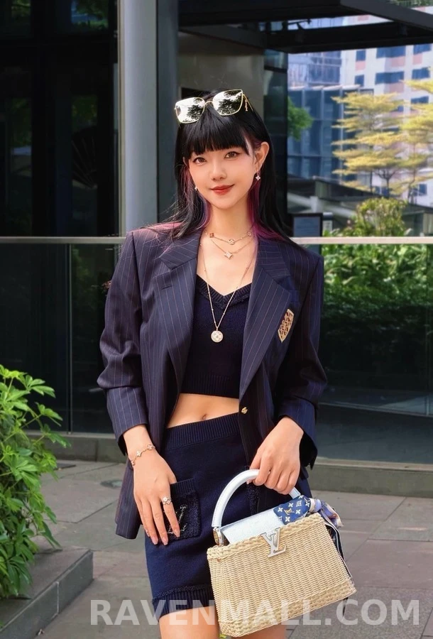 루이비통 루이비통 스트라이프 엠블럼 블레이저 상세 이미지