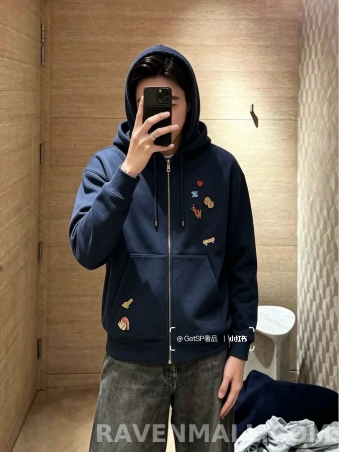 루이비통 루이비통 애니멀 패치 후드 집업 상세 이미지