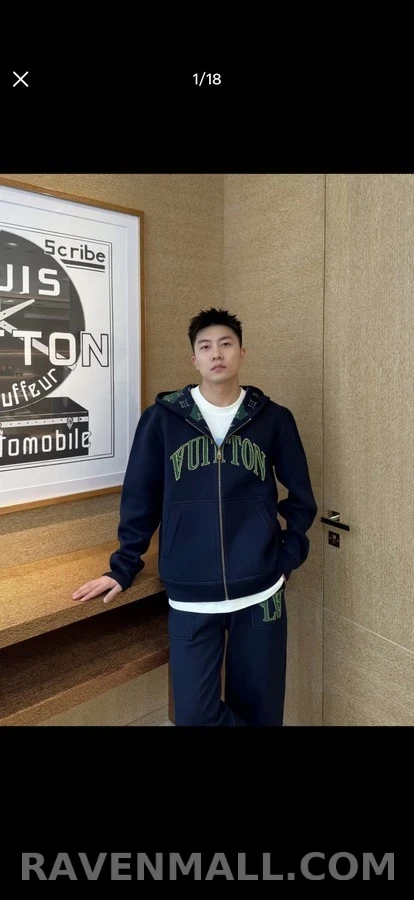 루이비통 루이비통 양면 착용 양모 혼방 집업 후드 상세 이미지