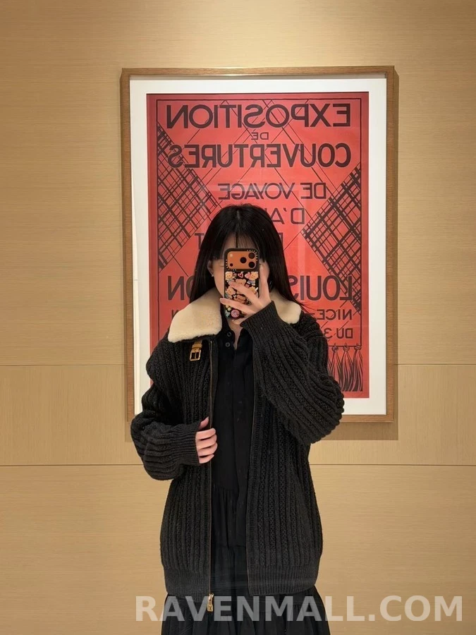 루이비통 루이비통 양털카라 캐시미어 니트 가디건 상세 이미지