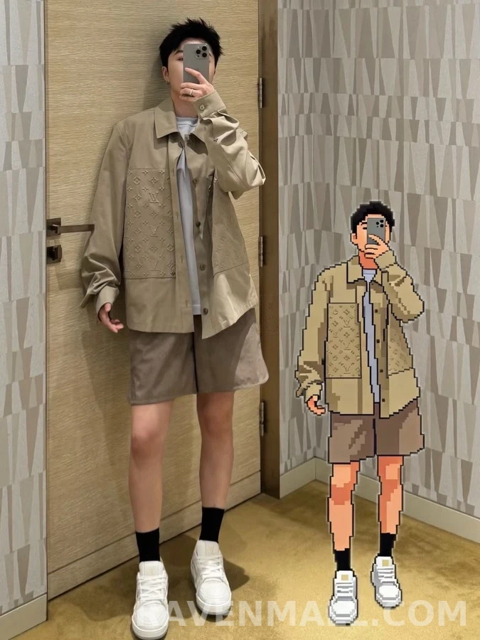 루이비통 루이비통 엠보싱 모노그램 자켓 상세 이미지