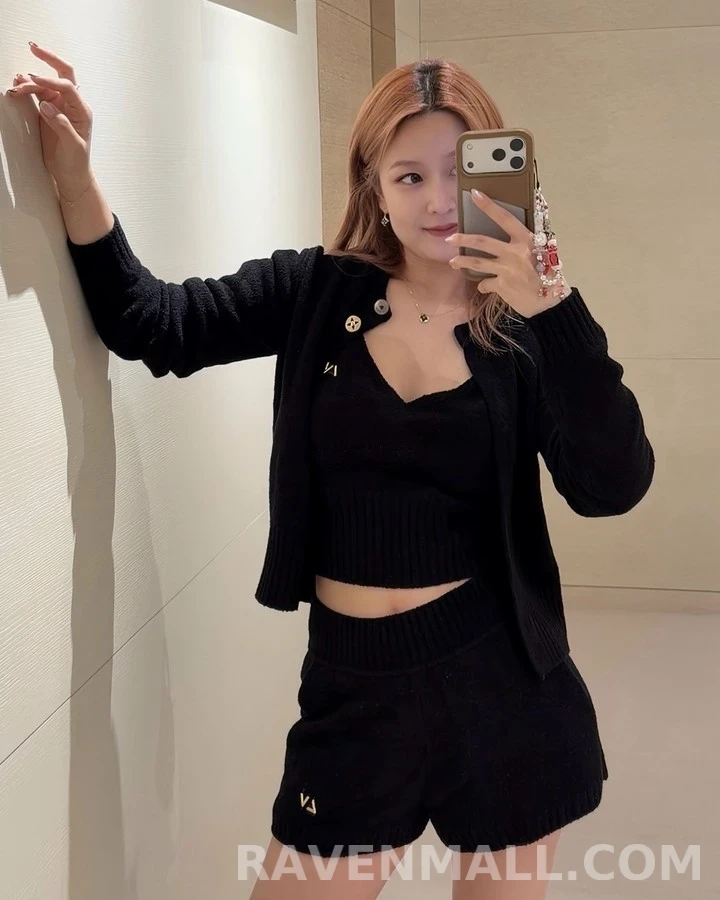 루이비통 루이비통 울 니트 케이프 상세 이미지