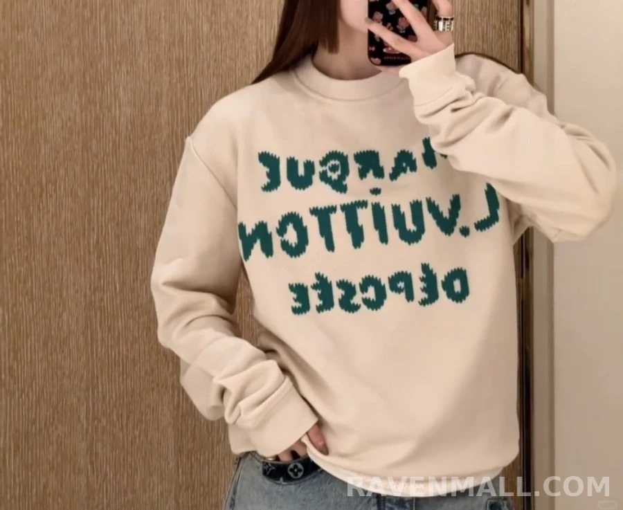 루이비통 루이비통 자수 레터링 맨투맨 상세 이미지