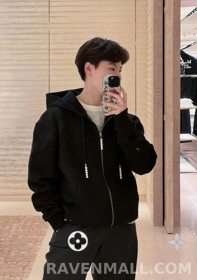 루이비통 루이비통 진주 펜던트 후드 집업 상세 이미지