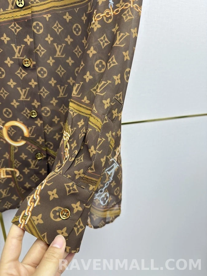 루이비통 루이비통 체인 모노그램 셔츠 상세 이미지