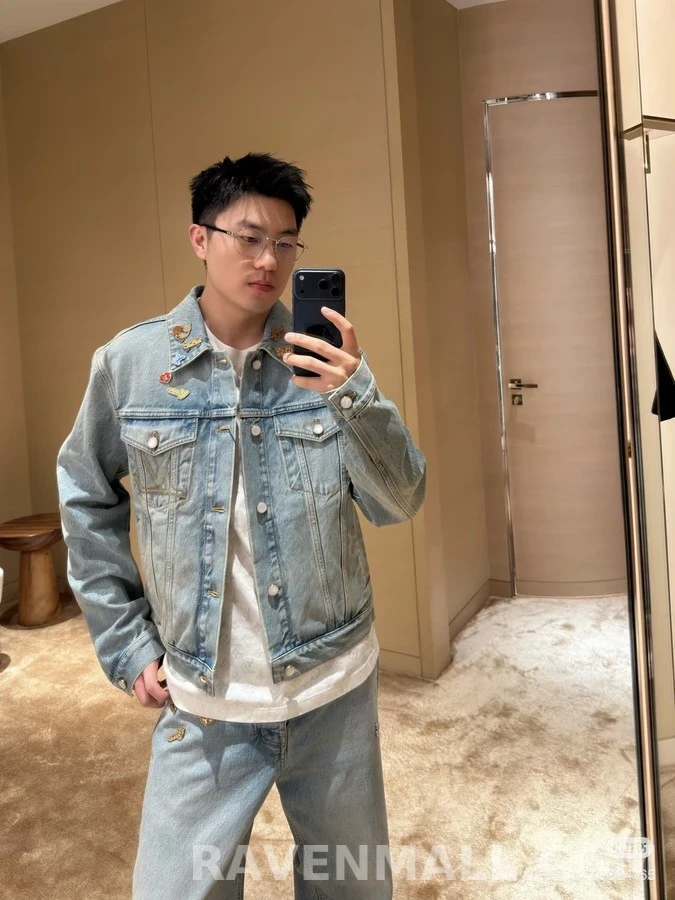 루이비통 루이비통 칠석 한정 스터드 데님 자켓 상세 이미지