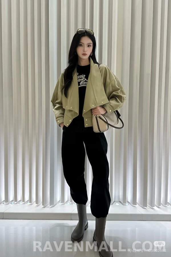 루이비통 루이비통 카키색 오버핏 자켓 상세 이미지