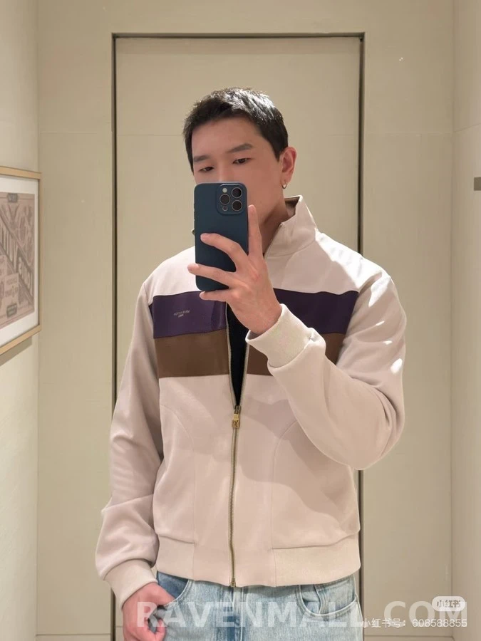 루이비통 루이비통 컬러블록 레터링 트랙 자켓 상세 이미지