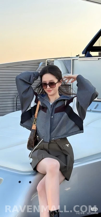 루이비통 루이비통 컬러블록 후드 재킷 상세 이미지