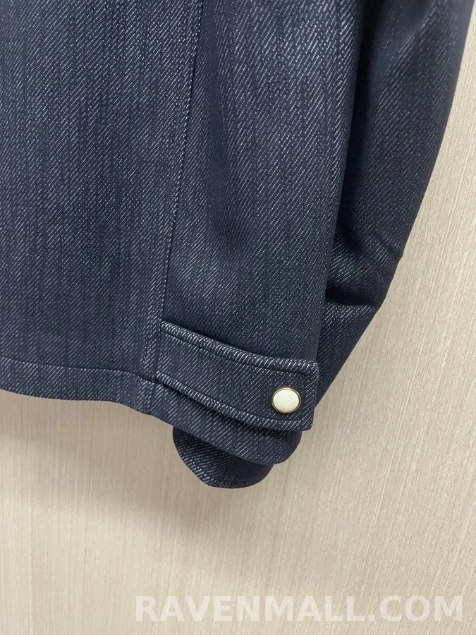 루이비통 루이비통 콘트라스트 칼라 페이크 데님 자켓 상세 이미지