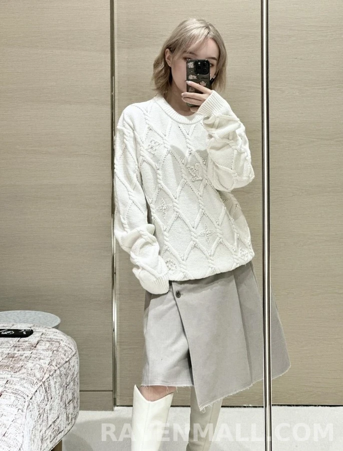루이비통 루이비통 펄 디테일 니트 상세 이미지