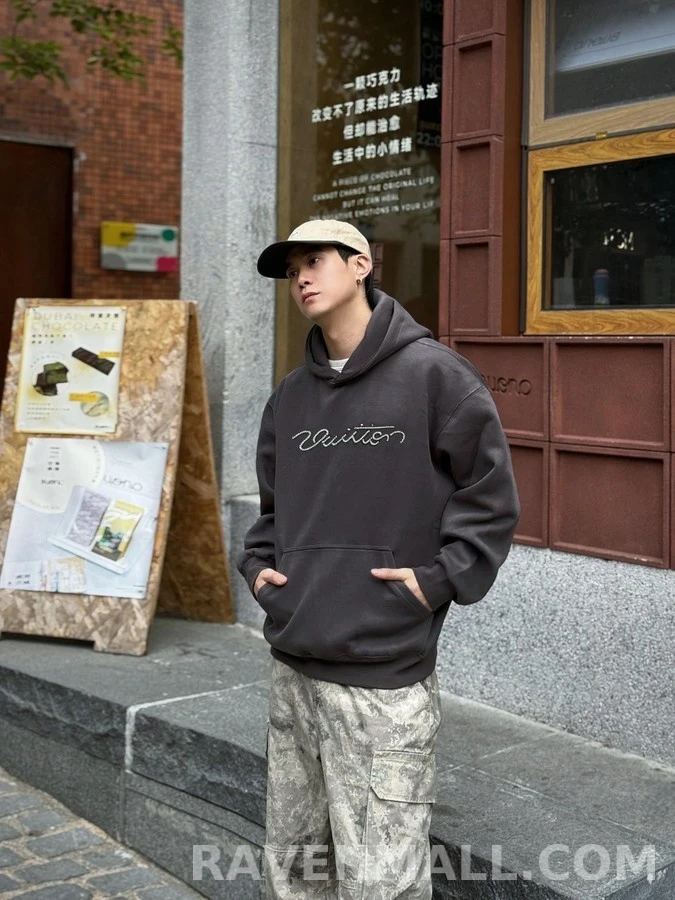 루이비통 루이비통 펄 장식 연결된 후드티 상세 이미지