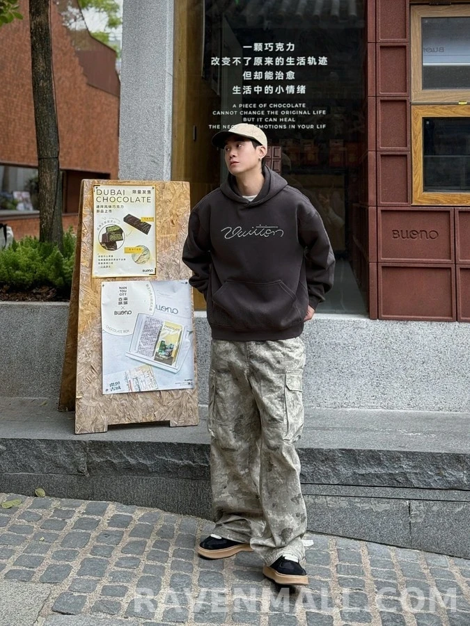 루이비통 루이비통 펄 장식 연결된 후드티 상세 이미지