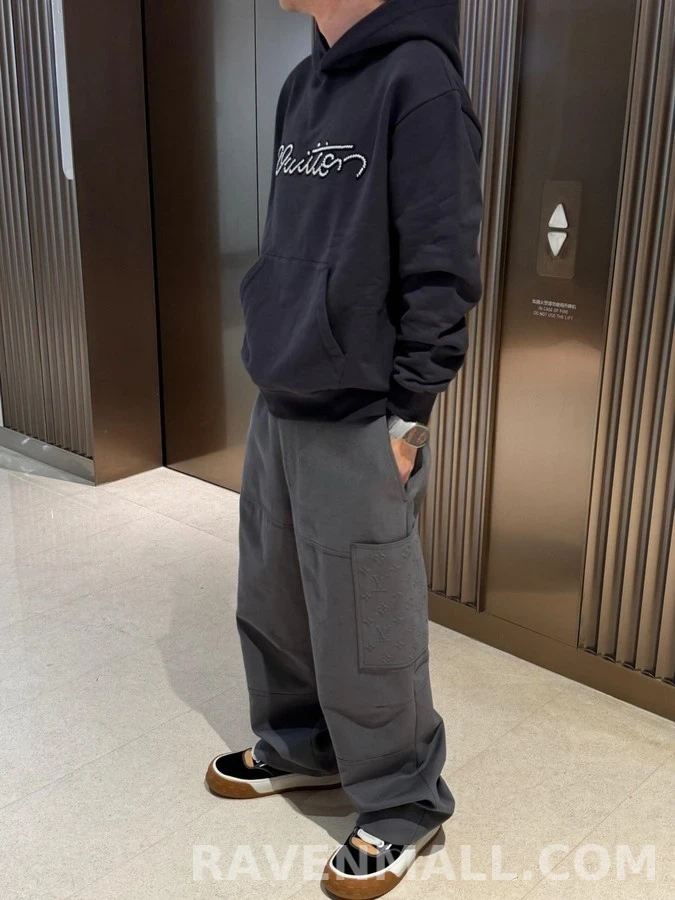 루이비통 루이비통 펄 장식 연결된 후드티 상세 이미지