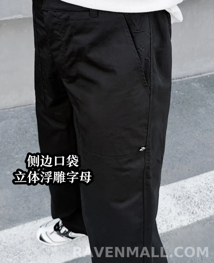 루이비통 루이비통 플라워 리벳 스트레이트 팬츠 상세 이미지