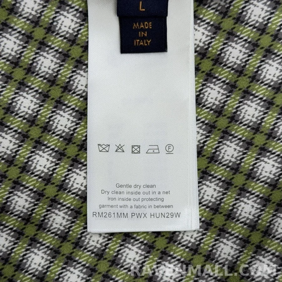 루이비통 루이비통 플래드 로고 긴팔 티셔츠 상세 이미지
