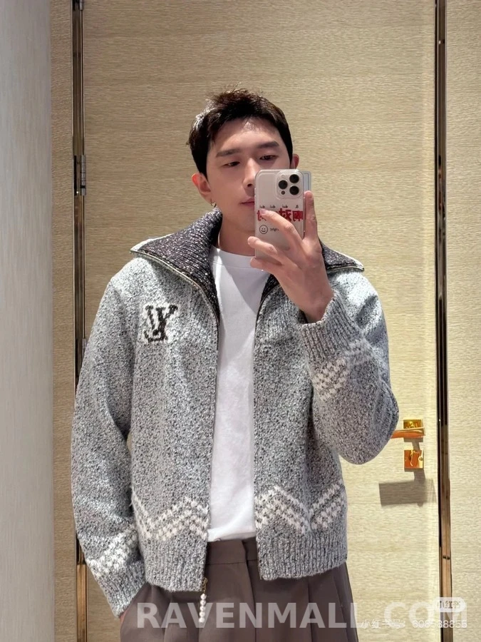 루이비통 루이비통 Nigo 낚시 니트 가디건 상세 이미지