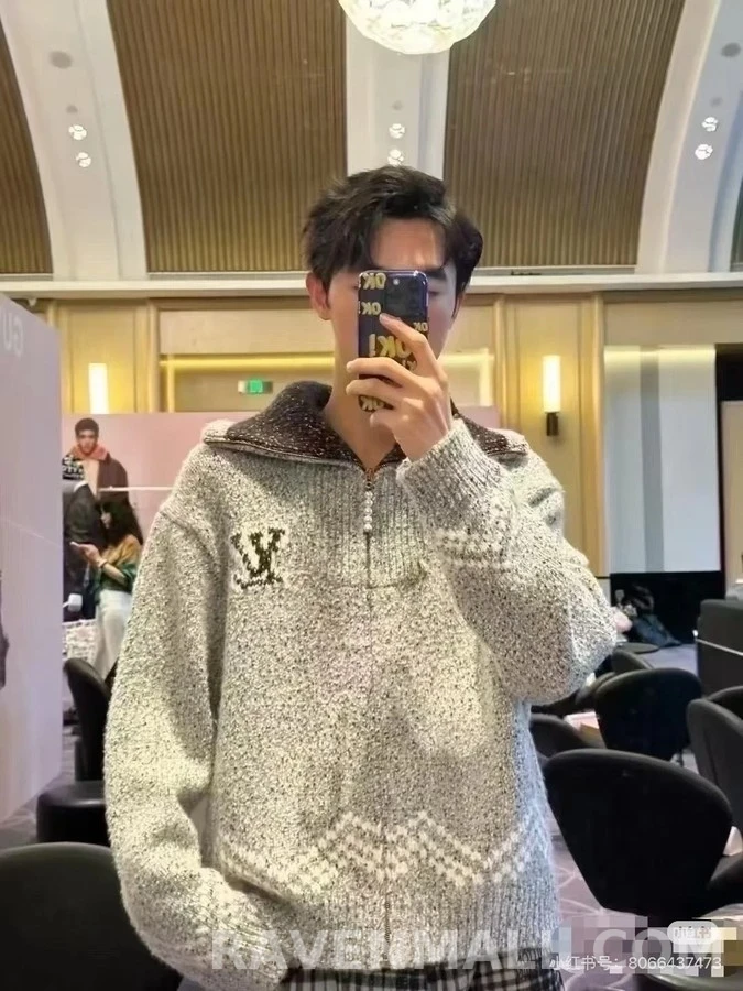 루이비통 루이비통 Nigo 낚시 니트 가디건 상세 이미지