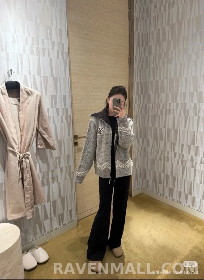 루이비통 루이비통 Nigo 낚시 니트 가디건 상세 이미지