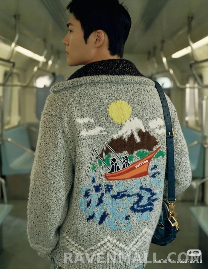 루이비통 루이비통 Nigo 낚시 니트 가디건 상세 이미지