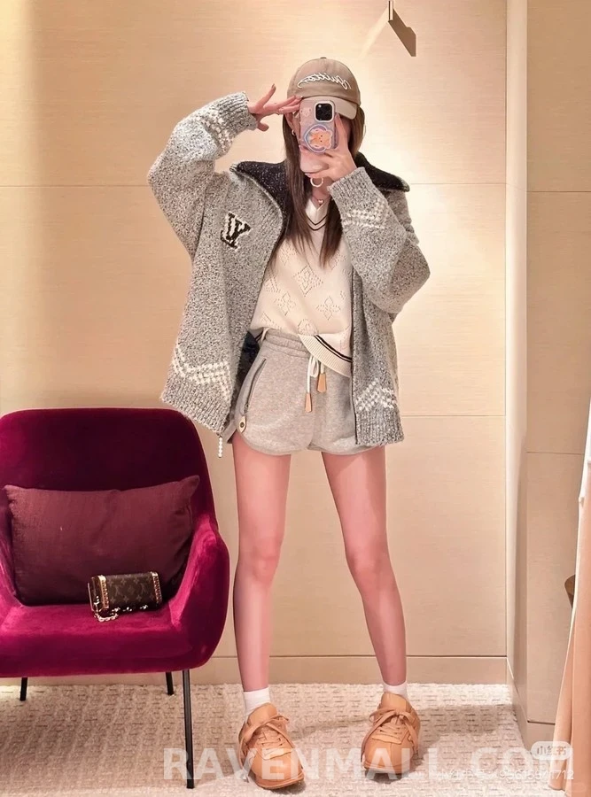 루이비통 루이비통 Nigo 낚시 니트 가디건 상세 이미지
