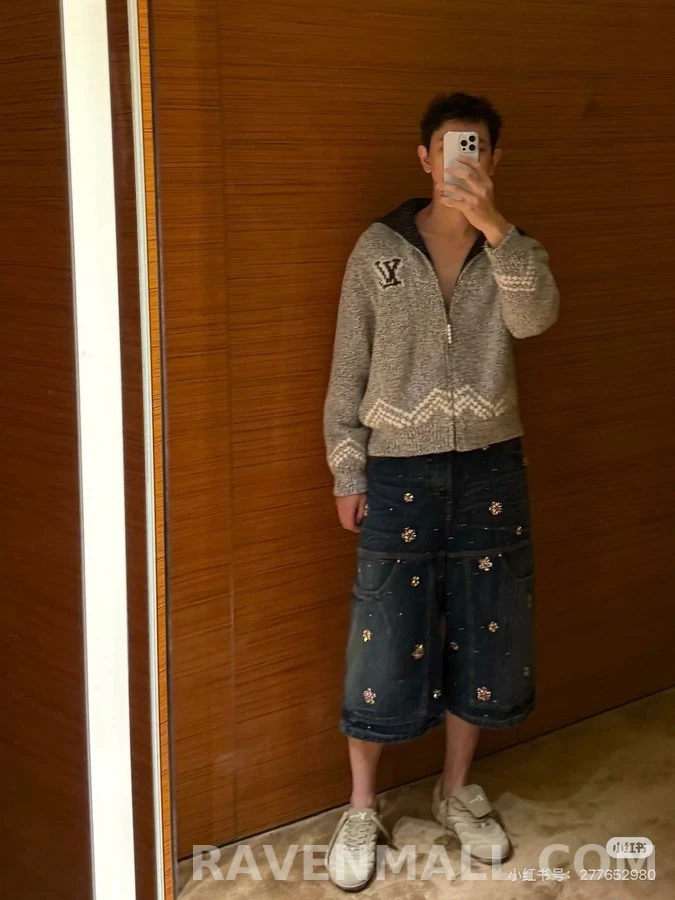 루이비통 루이비통 Nigo 낚시 니트 가디건 상세 이미지