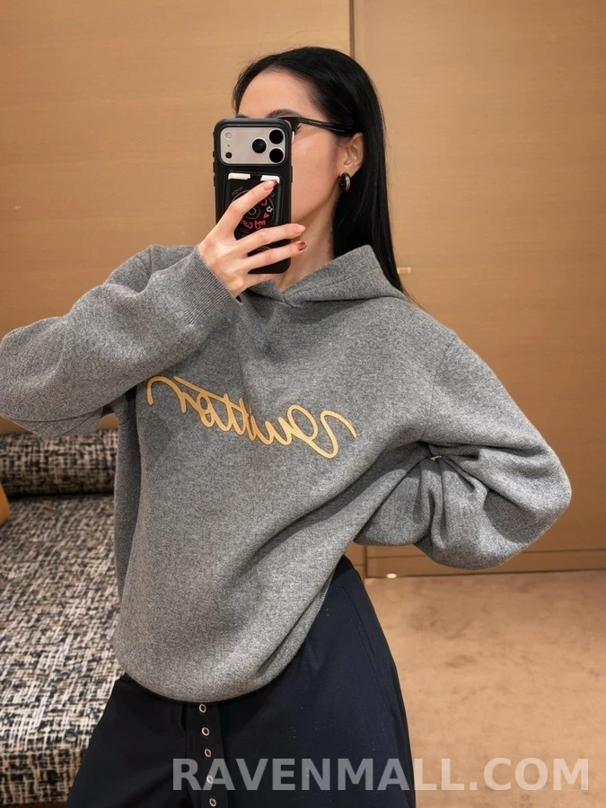 루이비통 루이비통 Vuitton 레더 레터링 후드 상세 이미지