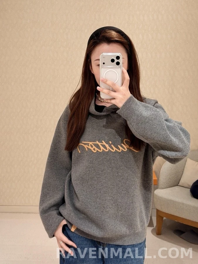 루이비통 루이비통 Vuitton 레더 레터링 후드 상세 이미지