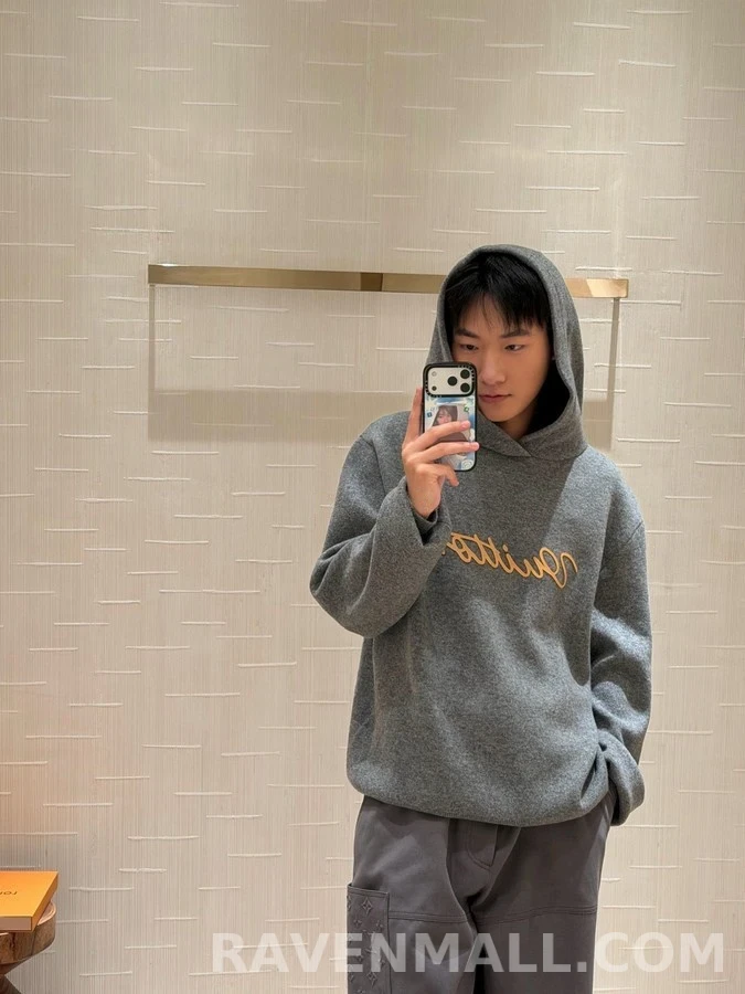 루이비통 루이비통 Vuitton 레더 레터링 후드 상세 이미지