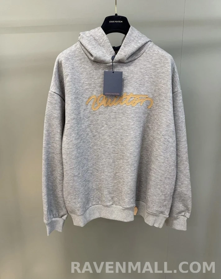 루이비통 루이비통 Vuitton 레터링 자수 후드 상세 이미지
