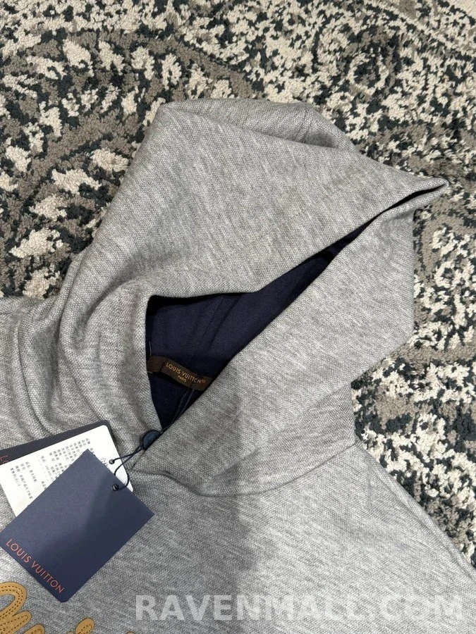 루이비통 루이비통 Vuitton 레터링 자수 후드 상세 이미지