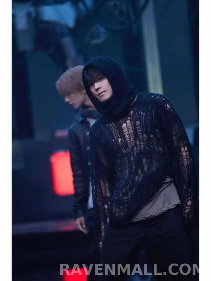 릭 오웬스 릭오웬스 마해 모 디스트레스드 니트 상세 이미지