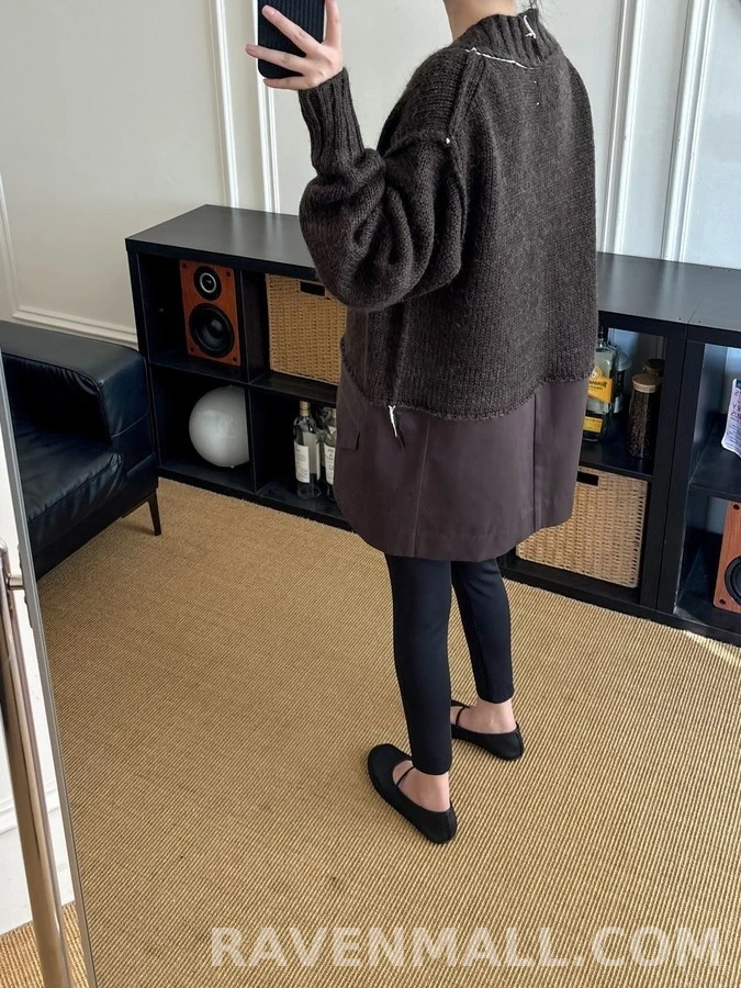 메종 마르지엘라 메종마르지엘라 오버사이즈 니트 블레이저 가디건 상세 이미지