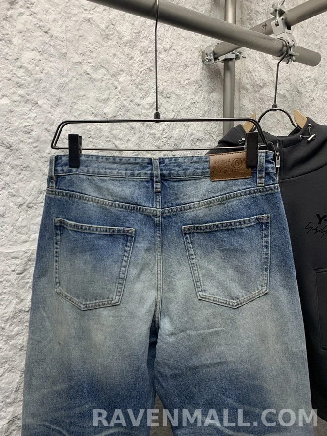 메종 마르지엘라 메종마르지엘라 워싱 스트레이트 데님 팬츠 상세 이미지