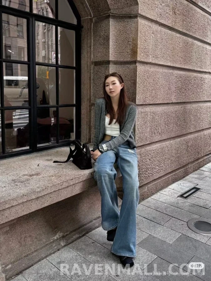 메종 마르지엘라 메종마르지엘라 컷아웃 와이드 데님 팬츠 상세 이미지