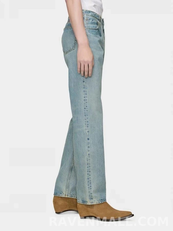 메종 마르지엘라 메종마르지엘라 코팅 스트레이트핏 데님 팬츠 상세 이미지