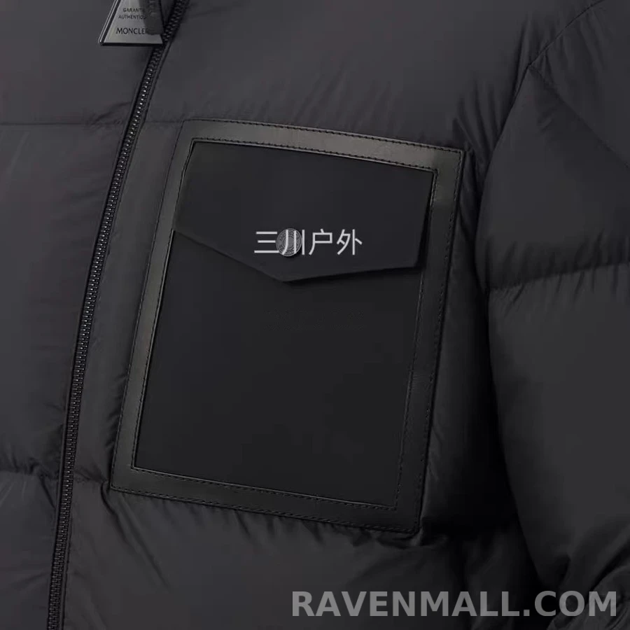 몽클레어 몽클레어 레더 포켓 스탠드넥 패딩 상세 이미지