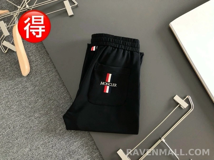 몽클레어 몽클레어 로고 드로스트링 트레이닝 팬츠 상세 이미지