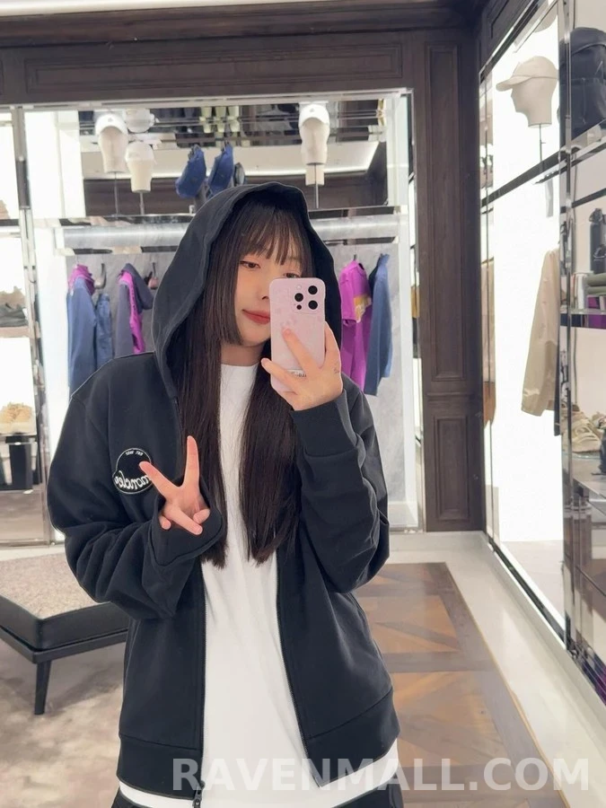 몽클레어 몽클레어 로고 자수 풀집업 후드 상세 이미지