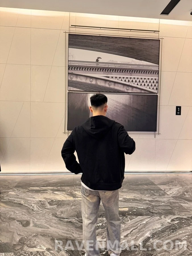 몽클레어 몽클레어 로고 자수 풀집업 후드 상세 이미지