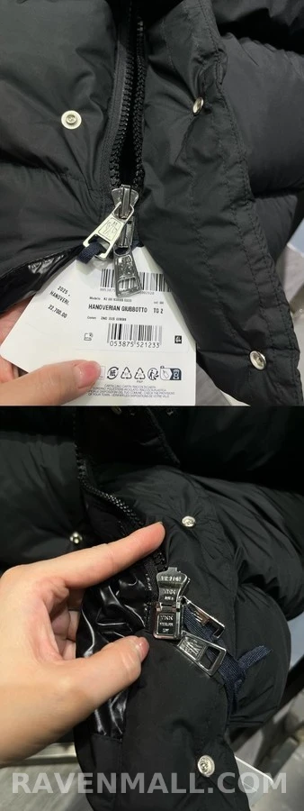 몽클레어 몽클레어 블랙 스냅 탈부착 와이드 후드 여성 패딩 상세 이미지