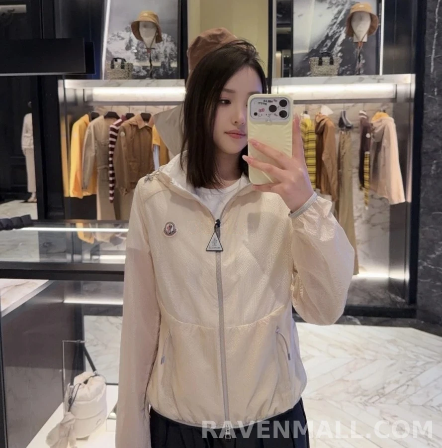 몽클레어 몽클레어 에다식 팝콘 조직 후드 자켓 상세 이미지