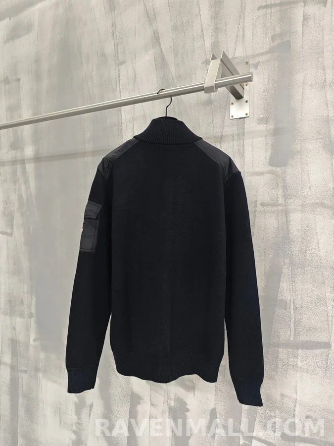 몽클레어 몽클레어 울 나일론 패치 집업 가디건 상세 이미지